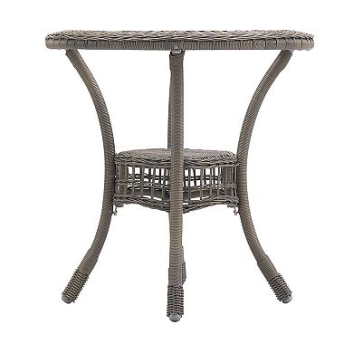 Alaterre Furniture Carolina All-Weather Wicker Dining Table