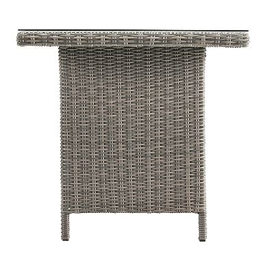 Alaterre Furniture All-Weather Wicker Rectangular Dining Table
