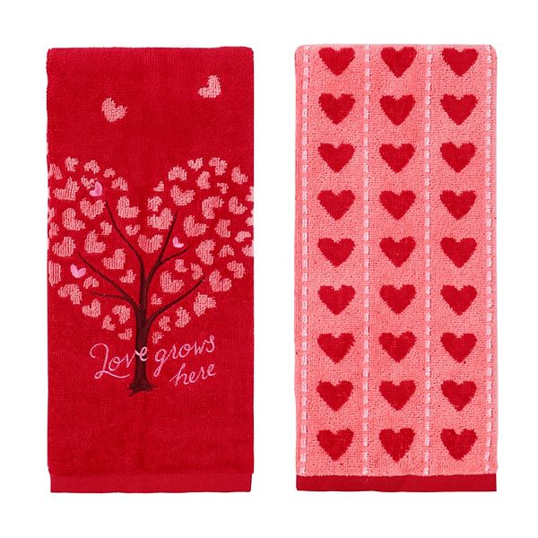 Celebrate Together™ Valentine's Day® Love Grows Here 2pack Hand Towel Set