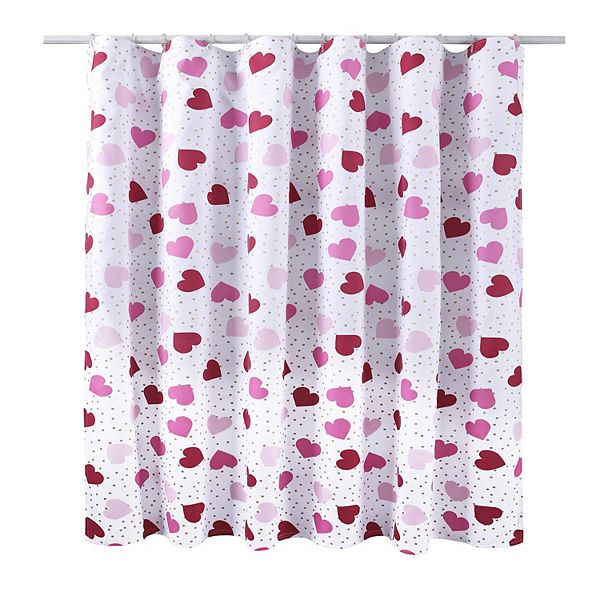 Details about   Valentine's Day Branch of Heart Shape Flowers Shower Curtain Set Bathroom Decor 