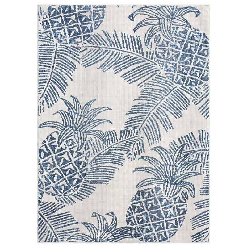 Tommy Bahama Malibu Pineapple Indoor Outdoor Area Rug, Multicolor, 5.5X7.5 Ft
