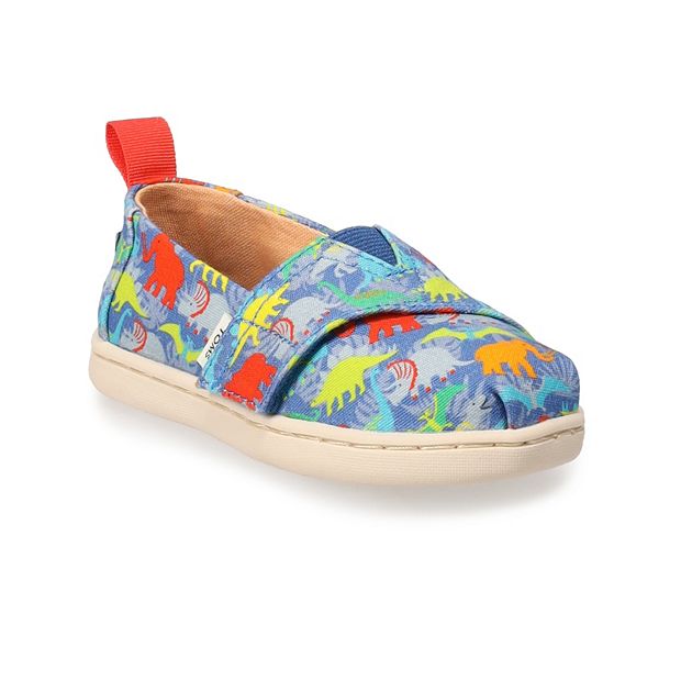 TOMS Dino Print Toddler Boys Alpargata Shoes