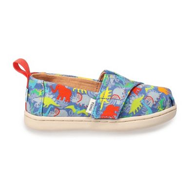 TOMS Dino Print Toddler Boys' Alpargata Shoes
