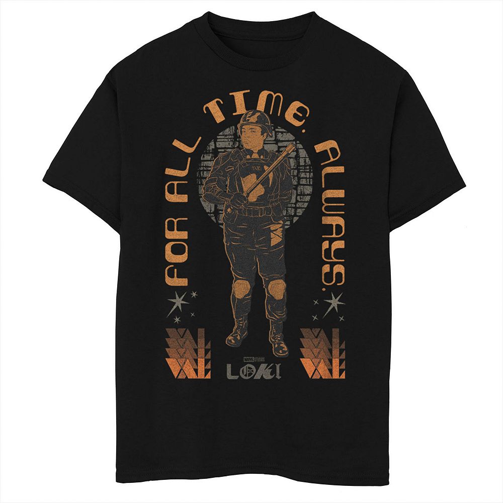 Boys 6-20 Marvel Loki "For All Time. Always" Time Variance Authority Tee
