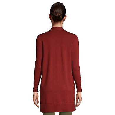 Petite Lands' End Long Open-Front Cardigan Sweater
