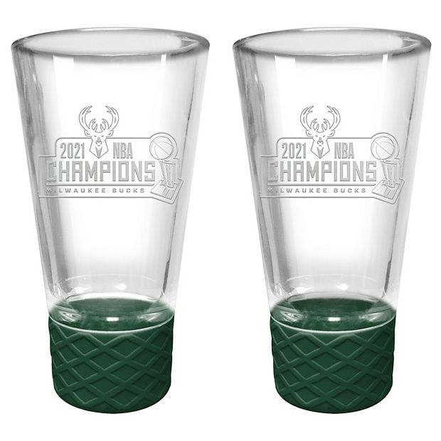 Milwaukee Bucks 2021 NBA Champions Shot Glass Set