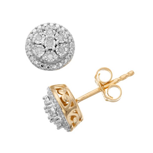 1/10 Carat Diamond Stud Earrings