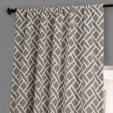 EFF Geometric Printed Cotton Blackout Curtain Panel