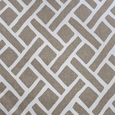 EFF Geometric Printed Cotton Blackout Curtain Panel