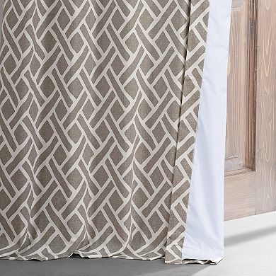 EFF Geometric Printed Cotton Blackout Curtain Panel