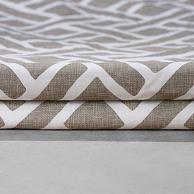 EFF Geometric Printed Cotton Blackout Curtain Panel