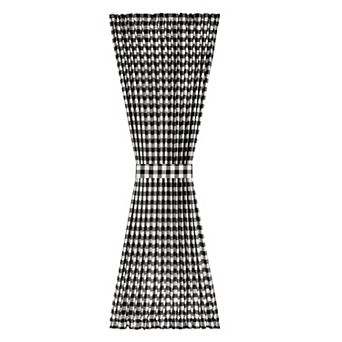 Achim Buffalo Check Door Panel and Tieback