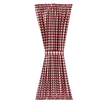 Achim Buffalo Check Door Panel and Tieback