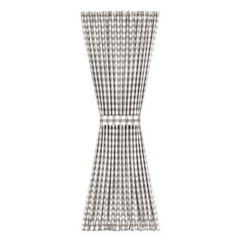 Achim Buffalo Check Door Panel and Tieback