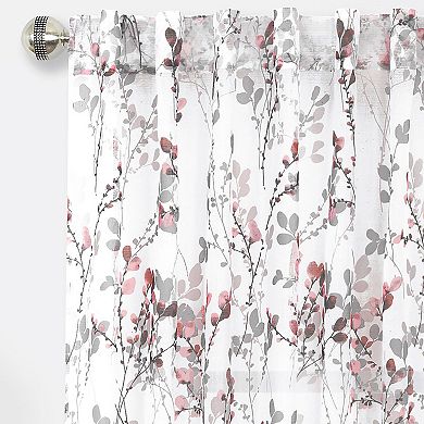 Achim Misty Back Tab Window Curtain Panel