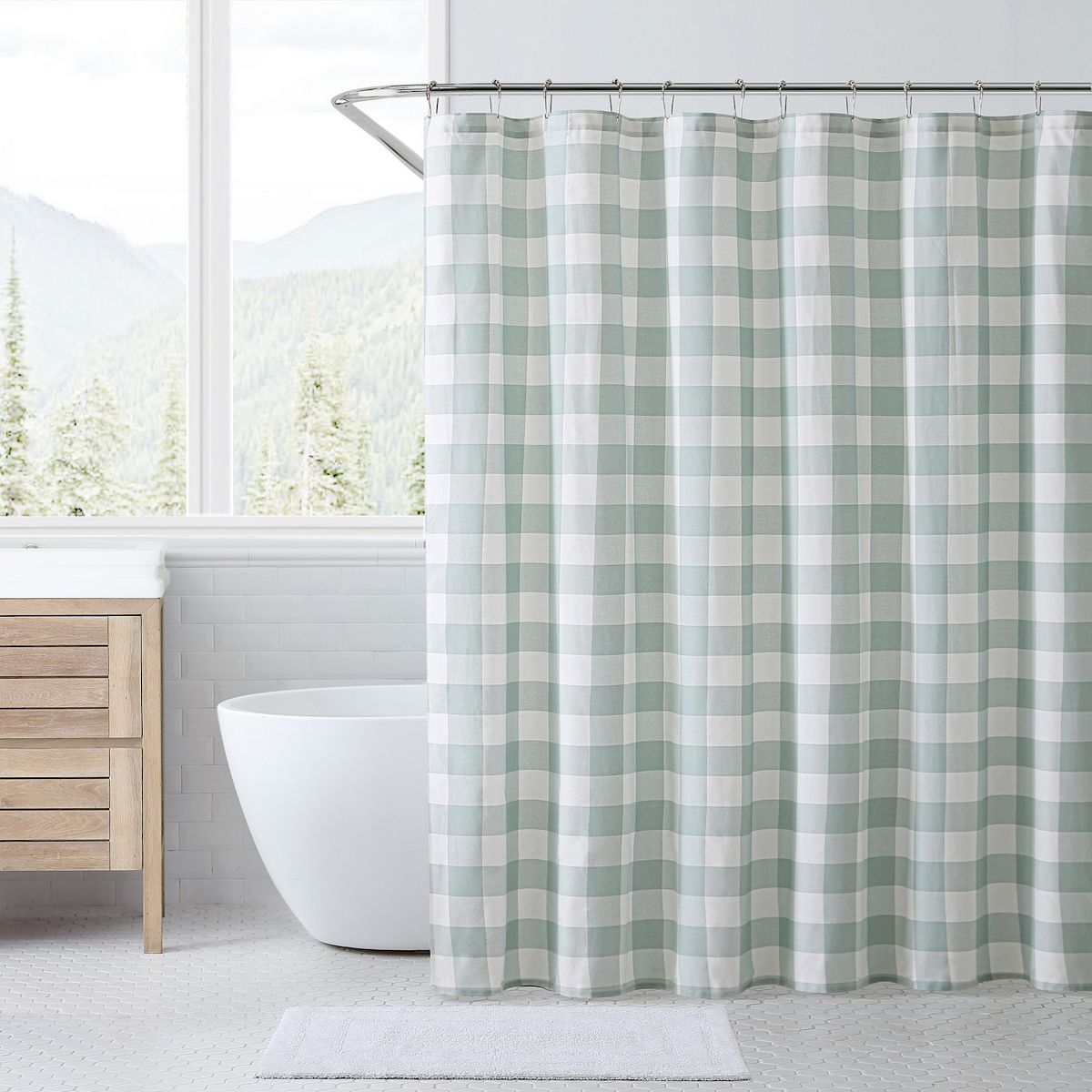 Eddie Bauer Cabin Plaid Shower Curtain - Green