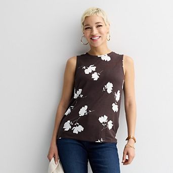 Nine West Essential Easy High-Neck Tank Top