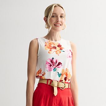 Nine West Essential Easy High-Neck Tank Top