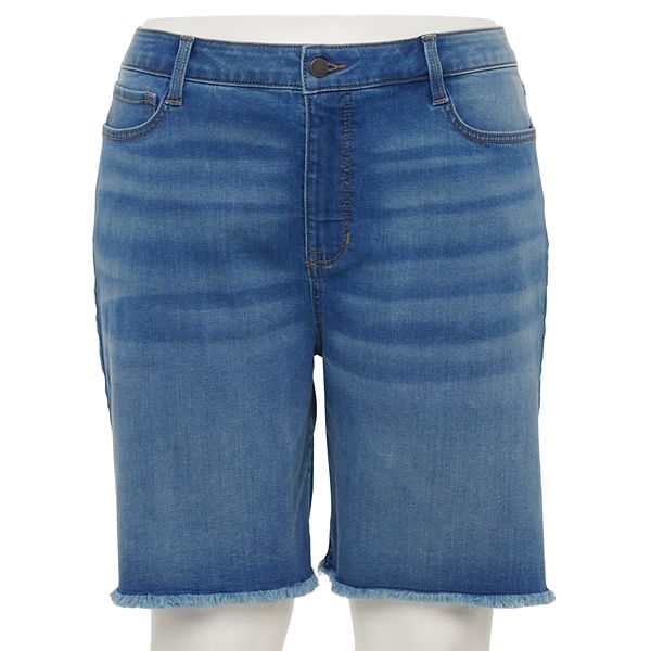 Plus Size Nine West Slimming Pocket Bermuda Shorts