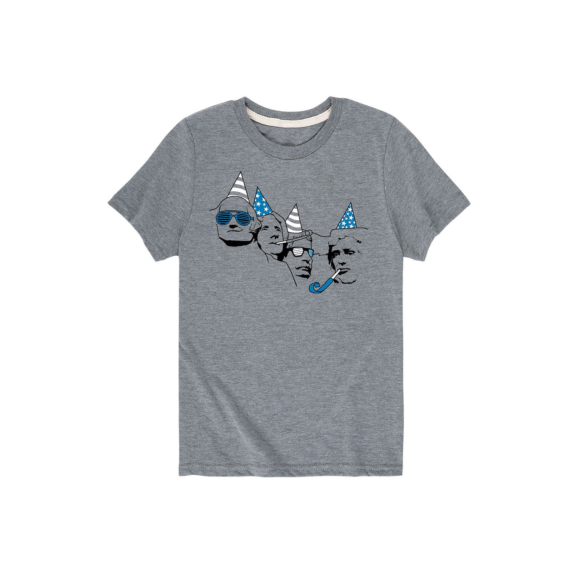 Boys 8-20 Mount Rushmore Party Tee, Boys, Size: Medium, Gray