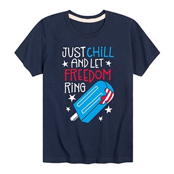 Boys 8-20 Just Chill Let Freedom Ring Tee