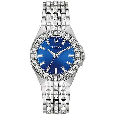 Bulova Women s Phantom Crystal Accent Stainless Steel Watch 96L290