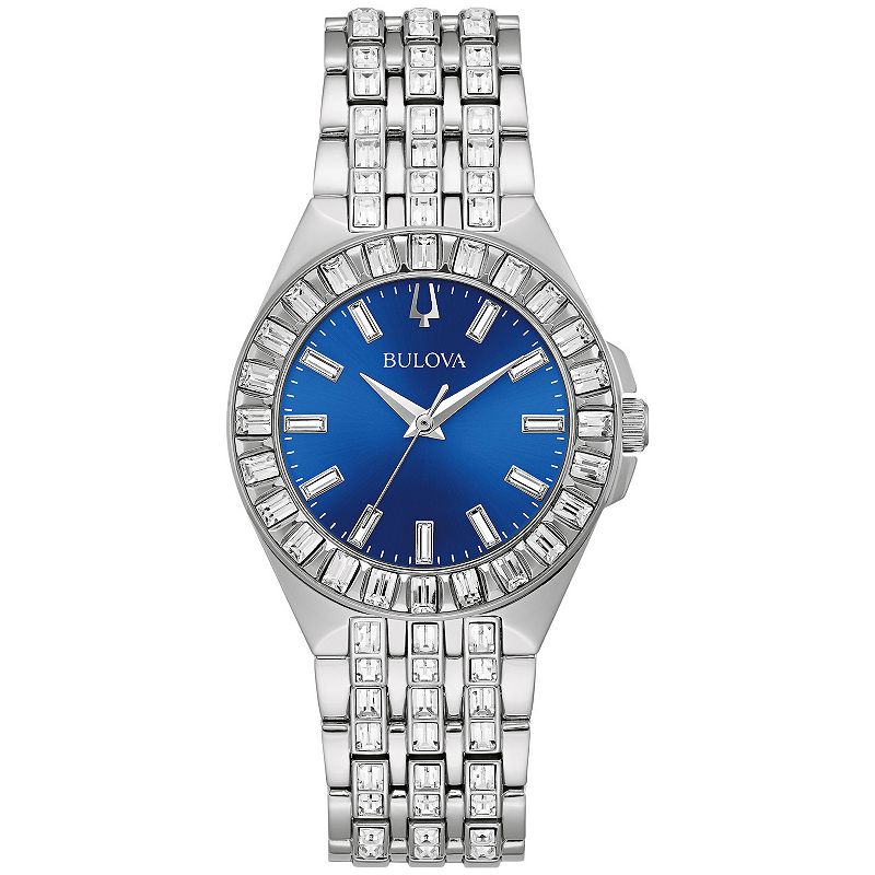 Bulova Women's Phantom Crystal Accent Stainless Steel Watch - 96L290, Size: Medium, Silver