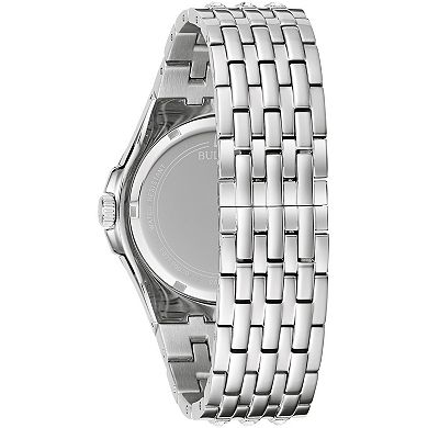 Bulova Men's Phantom Crystal-Accent Silver-Tone Stainless Steel Bracelet Watch - 96A254