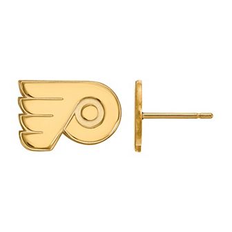 LogoArt 10k Gold Philadelphia Flyers Mini Logo Stud Earrings