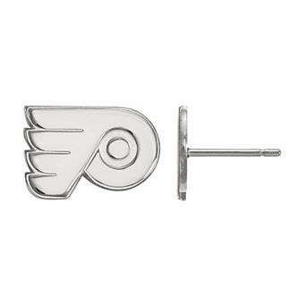 LogoArt Sterling Silver Philadelphia Flyers Mini Logo Stud Earrings