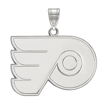 LogoArt Sterling Silver Philadelphia Flyers Large Logo Pendant