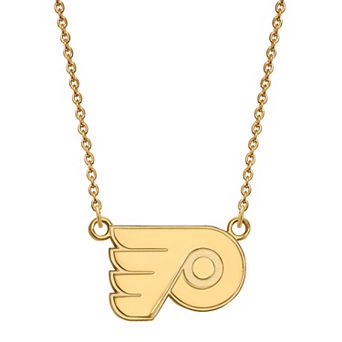 LogoArt Sterling Silver Philadelphia Flyers Small Logo Necklace