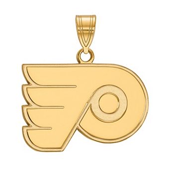 LogoArt 14k Gold Philadelphia Flyers Medium Logo Pendant