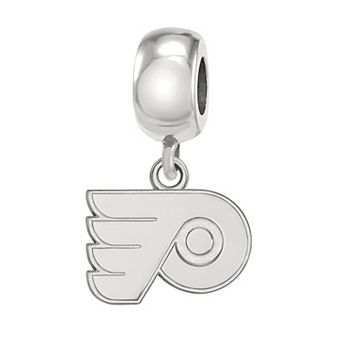 LogoArt Sterling Silver Philadelphia Flyers Mini Logo Dangle Bead Charm