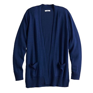 Women's Croft & Barrow® Open-Front Cardigan