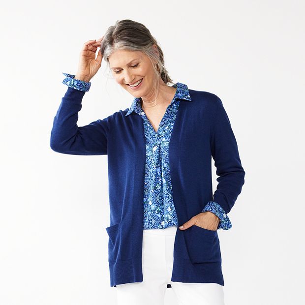 Kohls 2025 navy cardigan