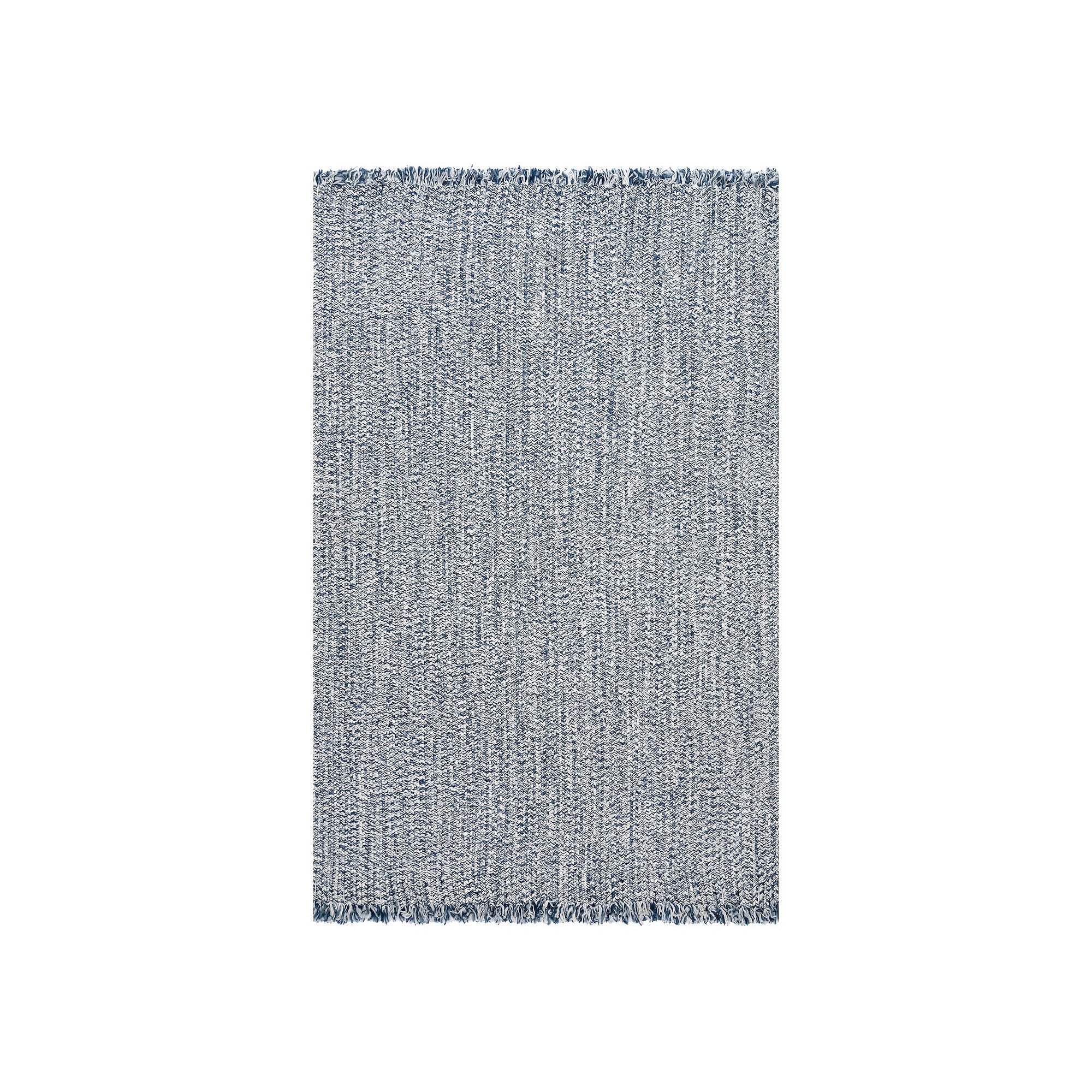 nuLOOM Braided Courtney Tassel Indoor Outdoor Rug, Blue