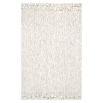 nuLOOM Braided Courtney Tassel Indoor Outdoor Rug