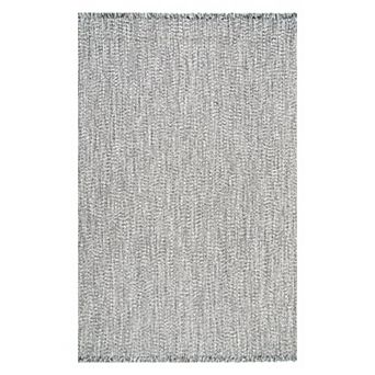 nuLOOM Braided Courtney Tassel Indoor Outdoor Rug