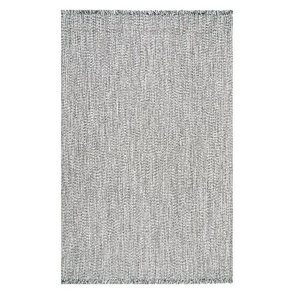 allen + roth Jute 8 X 10 (ft) Woven Jute Khaki Indoor Solid Area Rug in the  Rugs department at
