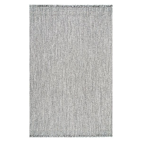 nuLOOM Braided Courtney Tassel Indoor Outdoor Rug