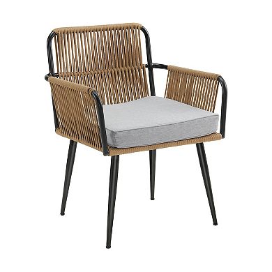 Alaterre Furniture Alburgh All-Weather Outdoor Bistro Chair & Dining Table 5-piece Set