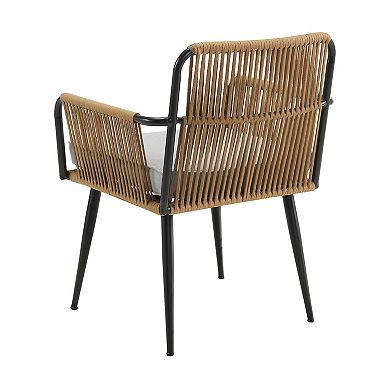 Alaterre Furniture Alburgh All-Weather Outdoor Bistro Chair & Dining Table 5-piece Set