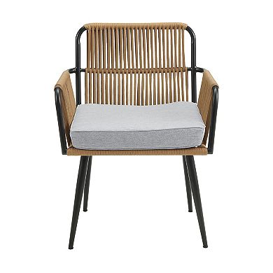 Alaterre Furniture Alburgh All-Weather Outdoor Bistro Chair & Dining Table 5-piece Set