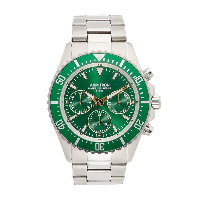 Armitron Men's 3-Eye Analog Calendar Watch, Size: Large, Silver