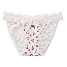 SO® Cotton & Lace String Bikini Panty