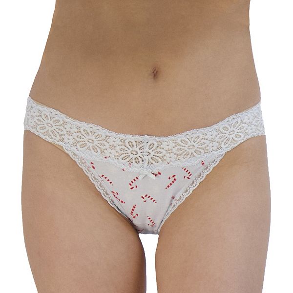 Juniors' SO® Lace String Bikini Panty SO75-001