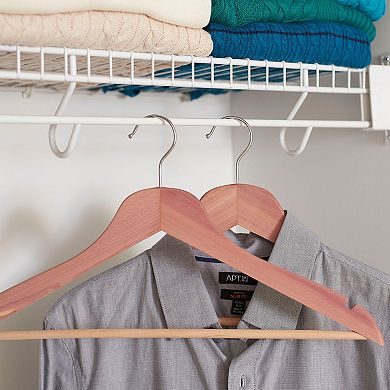 Household Essentials Slim Cedar Hangers 12-pack Set