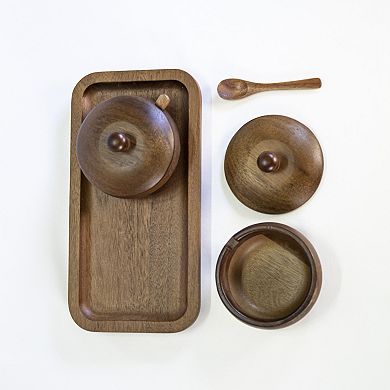 BergHOFF Acacia Wood Spice Jar Set