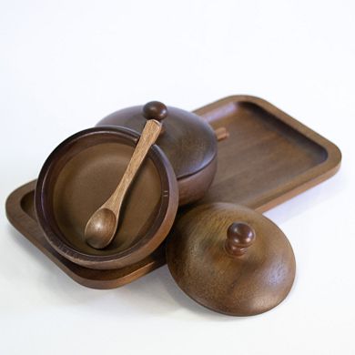 BergHOFF Acacia Wood Spice Jar Set